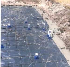 New Build Penetration Collars pre slab Termite membrain pre-construction