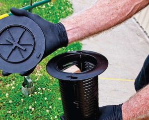 Termite bait system before installation Prepairing termite bait station